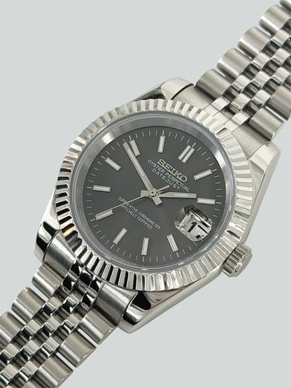 Grå Datejust mod, gray Seikomod
