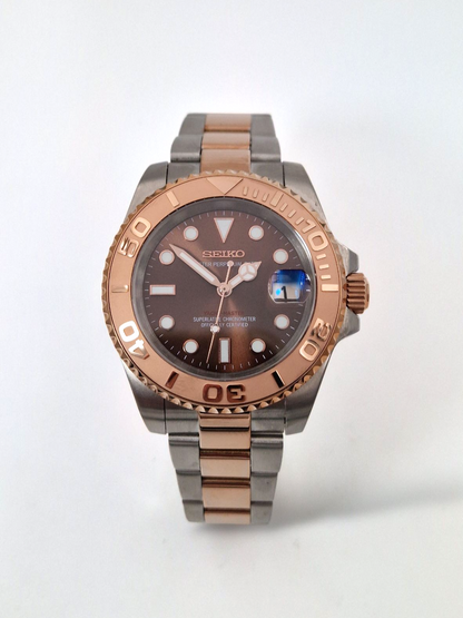 Yacht-Master mod med roséguld totone-rem